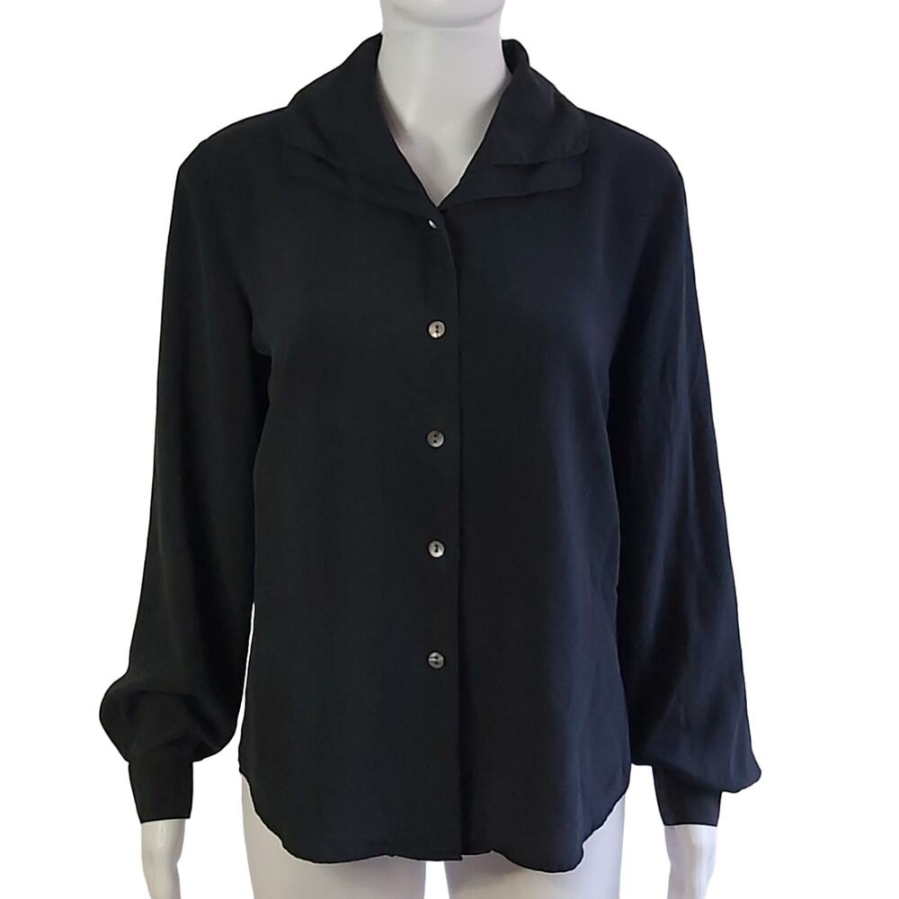 Vintage Seta Studio Silk Blouse Size Medium